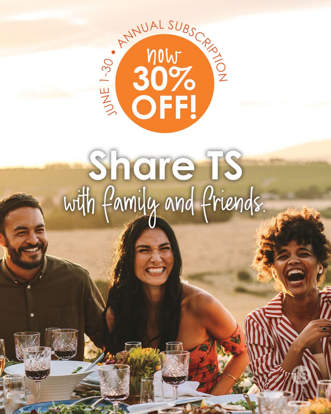 🎂 Happy 30th Birthday, Tastefully Simple! 🎉
Love TS? Share the flavor with your friends and fam! 🥳

For a limited time, get 30% OFF an annual subscription when you enroll — all month long in celebration of our 30th birthday! 🎁

👉 Don’t wait — share the joy, the taste, and the perks!